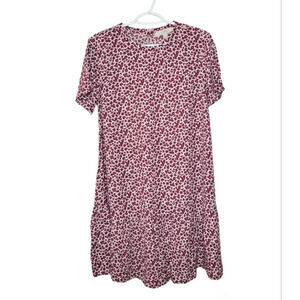 Ann‎ Taylor Loft Floral Flounce Shift Dress